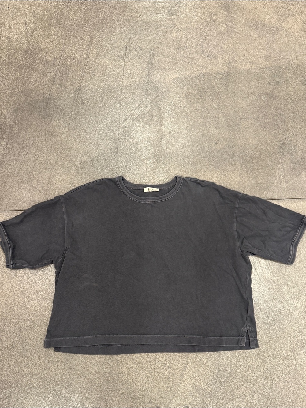 Madewell Women's Short-Sleeve Crew Tee in Charcoal